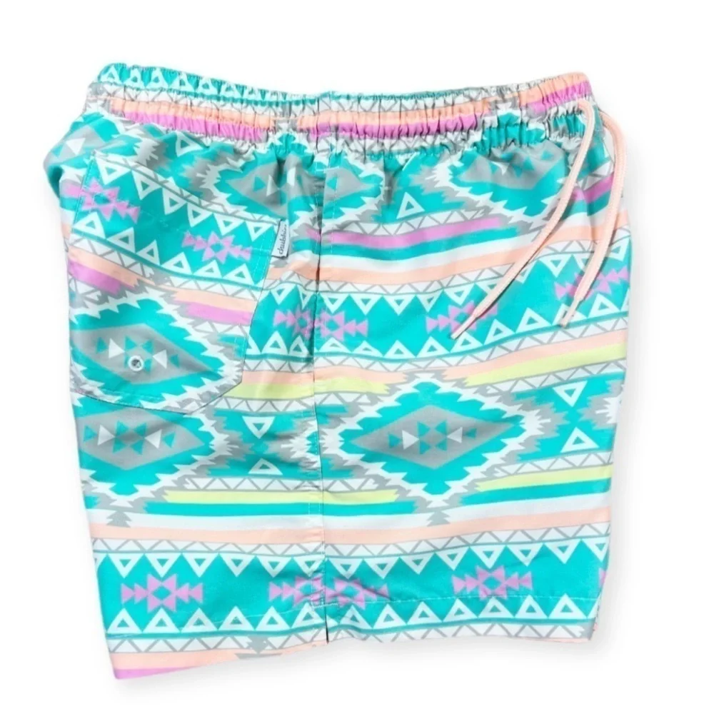 Chubbies Pastel Aztec 4 Way Stretch Swim Shorts Trunks Liner Southwestern